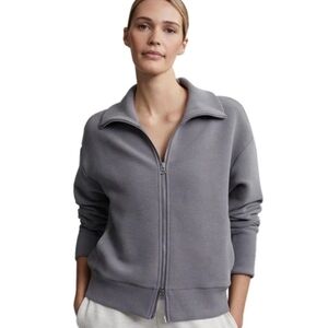 Varley Gray Zip-Up Sweatshirt